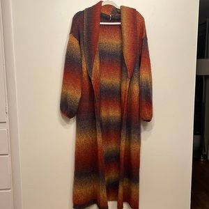 Free People Knit Roll Neck Cardigan Sweater